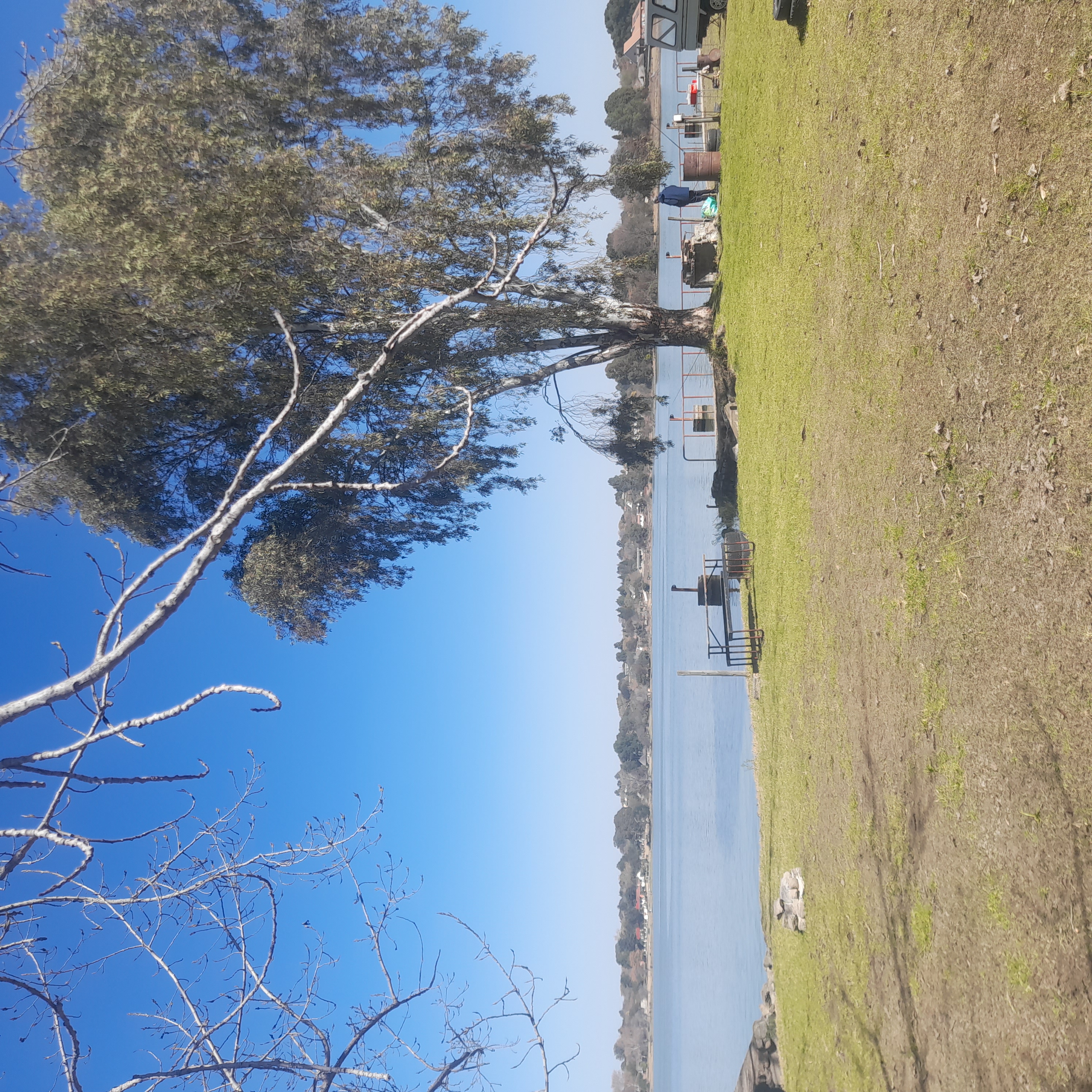 Waterfront camping stand at Vaal Dam in August 2026